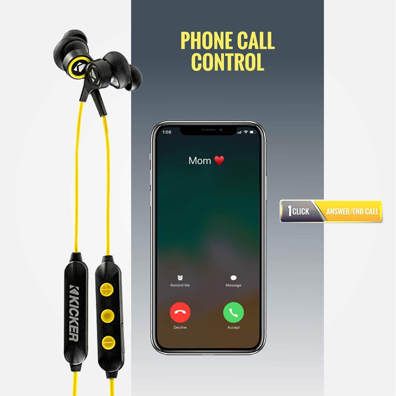 KICKER EB200 BluetoothÂ® Earbuds - 46EB200BTB - Image 5